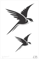STENCIL 20X30CM 435 SWALLOWS
