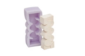 SILICONE MOLD WAVY CANDLE 9X3X 2CM MLD258