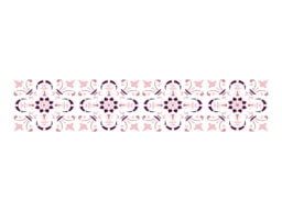 STENCIL 30X8CM BARRADO PORTUGUES 1  300031532 ACRILEX