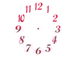 STENCIL 21X15CM RELOJ 2  300021513 ACRILEX