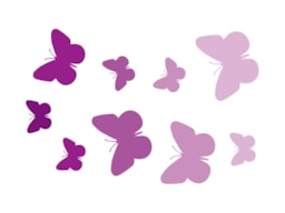 STENCIL 21X15CM BUTTERFLIES  300021193 ACRILEX