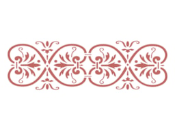 STENCIL 30X10CM FLORAL 3  300041173 ACRILEX