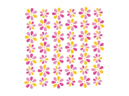 STENCIL 10X10CM FLORAL  300051173 ACRILEX