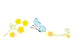 STENCIL 16X5CM BORBOLETAS  300061193 ACRILEX