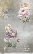 RICE PAPER 54X33CM PETITE VIE EN FLEURS PEONIES I PFY-12895