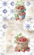 RICE PAPER 54X33CM STRAWBERRY IV  PFY-13755