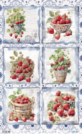 RICE PAPER 54X33CM STRAWBERRY III  PFY-13754