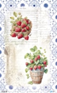 RICE PAPER 54X33CM STRAWBERRY II  PFY-13753