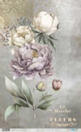 RICE PAPER 54X33CM LA VIE EN FLEURS PEONIES I PFY-12719