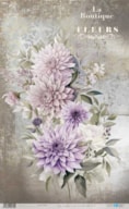 PAPEL ARROZ 54X33CM LA VIE EN FLEURS DAHLIAS III PFY-12735