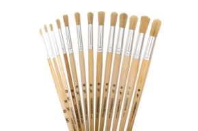 LG BRUSHES ROUND NATURAL HAIR LONG HANDLE