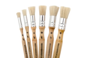 LG STAMPING BRUSHES WITH ROUND NATURAL HAIR