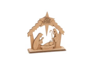 KIT HUT FOR NATIVITY 23X7X26X0.3CM MDF