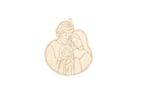 SET 4 HOLY FAMILIES 11X13.2X0.3CM CHOUPO