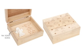 BOX + PLAQUE WITH PRAYER 13X11.5X5CM