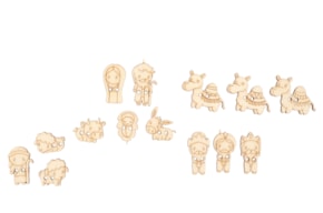 SET 14 BOTONES PRESÉPIO 3X0.3CM CHOUPO