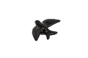 SWALLOW W/MAGNET 8.5X6X2.5CM BLACK