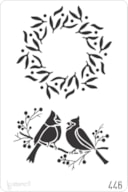 PLANTILLA 20X30CM 445 CORONA CON AVES