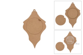 SET 2 APLICACIONES PORTARRETRATO 11.3X19X0.3CM MDF