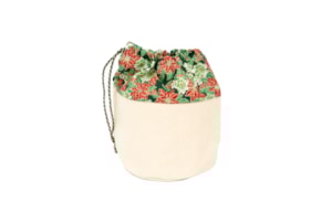 BOLSA DE PAN 26X15X23CM FLOR NAVIDAD VERDE  692 PN