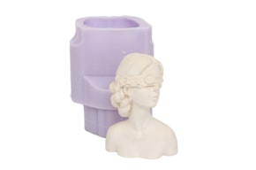 MOLDE SILICONE BUSTO DAMA 6.5X3.5X9.5CM MLD266