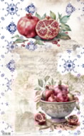 PAPEL ARROZ 54X33CM FRUIT S MARKET II  POMEGRANATE PFY-13792