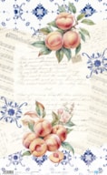 PAPEL ARROZ 54X33CM FRUIT S MARKET II  PEACH PFY-14203