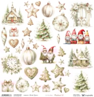 SHEET 30.5X30.5CM W/ELEMENTS TO CUT RUSTIC CHRISTMAS