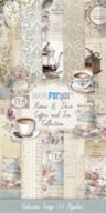 BLOCO 10 PAPEIS SCRAP 15X30CM HOME&DECO COFFEE PFY-13704