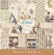 BLOCO 12 PAPEIS SCRAP 30.5X30.5CM L´ATELIER PFY-12965