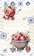 PAPEL ARROZ 54X33CM FRUIT S MARKET II POMEGRANATE PFY-13788