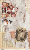 PAPEL ARROZ 54X33CM FATHER CHRISTMAS PFY-12178
