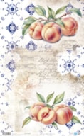 PAPEL ARROZ 54X33CM FRUIT S MARKET II  PEACH PFY-14206