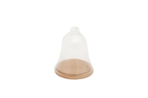 SET 2 BOXES WITH PLASTIC CLOCHE 6.4X8X0.8CM MDF