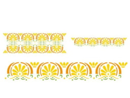STENCIL 33X14CM TRIBAL FLORES 300001148 ACRILEX