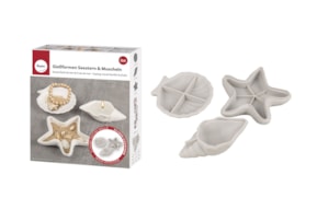silicone mould set starfish + shells   RAYHER