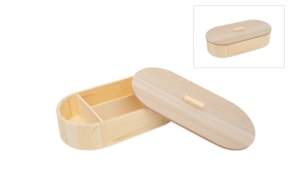 WOODEN BOX 27X14X6.4CM