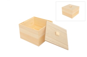 WOODEN BOX 19X19X12.2CM