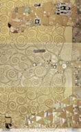 PAPEL ARROZ 54X33CM ABSTRACT ART GOLD TREE  PFY-14548