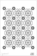 STENCIL 20X30CM 480 FLOWERS PATTERN