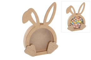 KIT CAIXA COELHO 17X25X1.6CM MDF