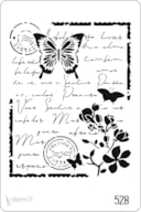 PLANTILLA 20X30CM 528 CARTA C/ MARIPOSAS