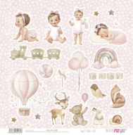 SCRAP PAPER 30.5X31.8CM SWEET BABY GIRL PFY-14439