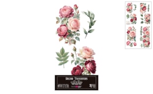 DECOR TRANSFERS 15X30CM ROSES PFY-14772