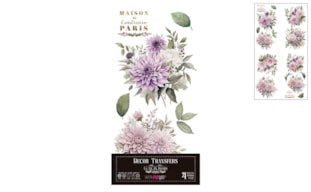 DECOR TRANSFERS 15X30CM DAHLIAS PFY-14769