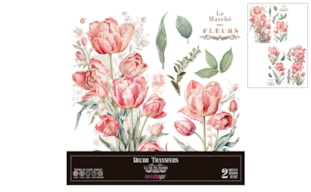 DECOR TRANSFERS 30X30CM TULIPS PFY-14793