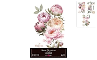 DECOR TRANSFERS 20X30CM PEONIES PFY-14804