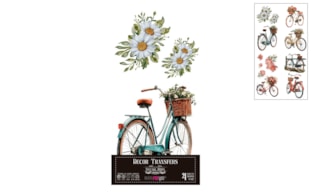 DECOR TRANSFERS 15X30CM BIKES PFY-14778