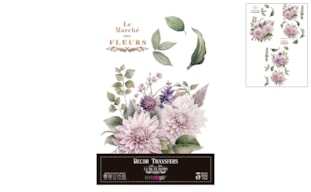 DECOR TRANSFERS 20X30CM DAHLIAS PFY-14807