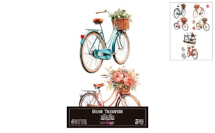 DECOR TRANSFERS 20X30CM BIKES PFY-14816